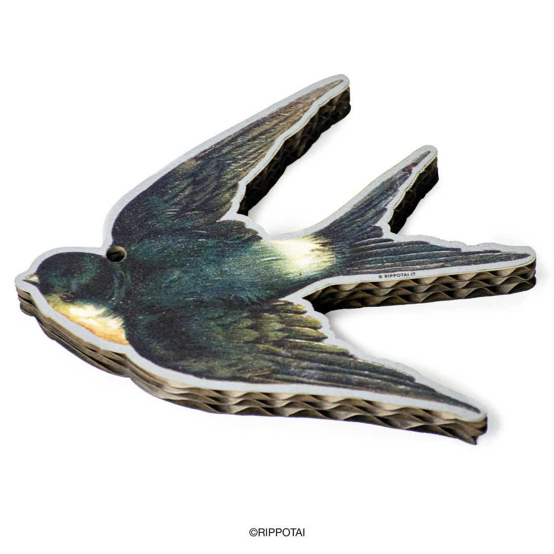 8 cardboard and printed swallows to hang for shop windows and walls Spring themed