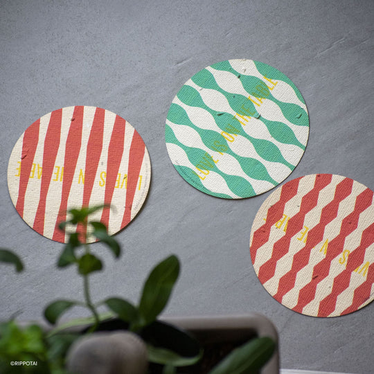 Sottobicchieri Carta Piantabile – Sostenibili, Solidali, Unici - Kit da 10