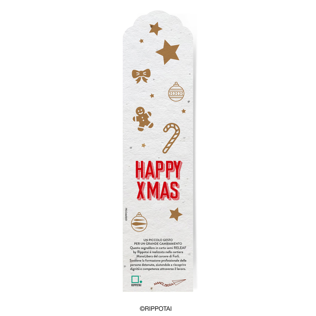 Marque-pages de Noël en semi-papier - Durabilité et solidarité sur chaque page