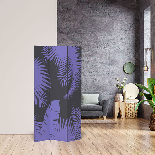 Very Peri Jungle Design Room Divider – A Decorative Room Divider with a Striking Effect