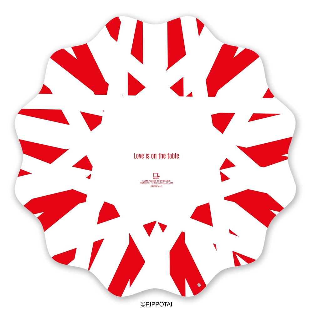 Christmas Placemats in Eco-Friendly Wipeable Paper – Set of 6 with 3 Assorted Designs