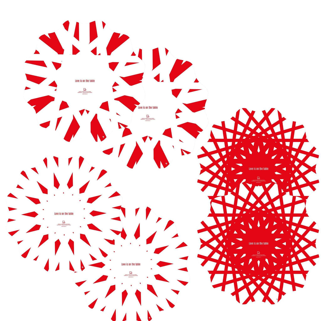 Christmas Placemats in Eco-Friendly Wipeable Paper – Set of 6 with 3 Assorted Designs