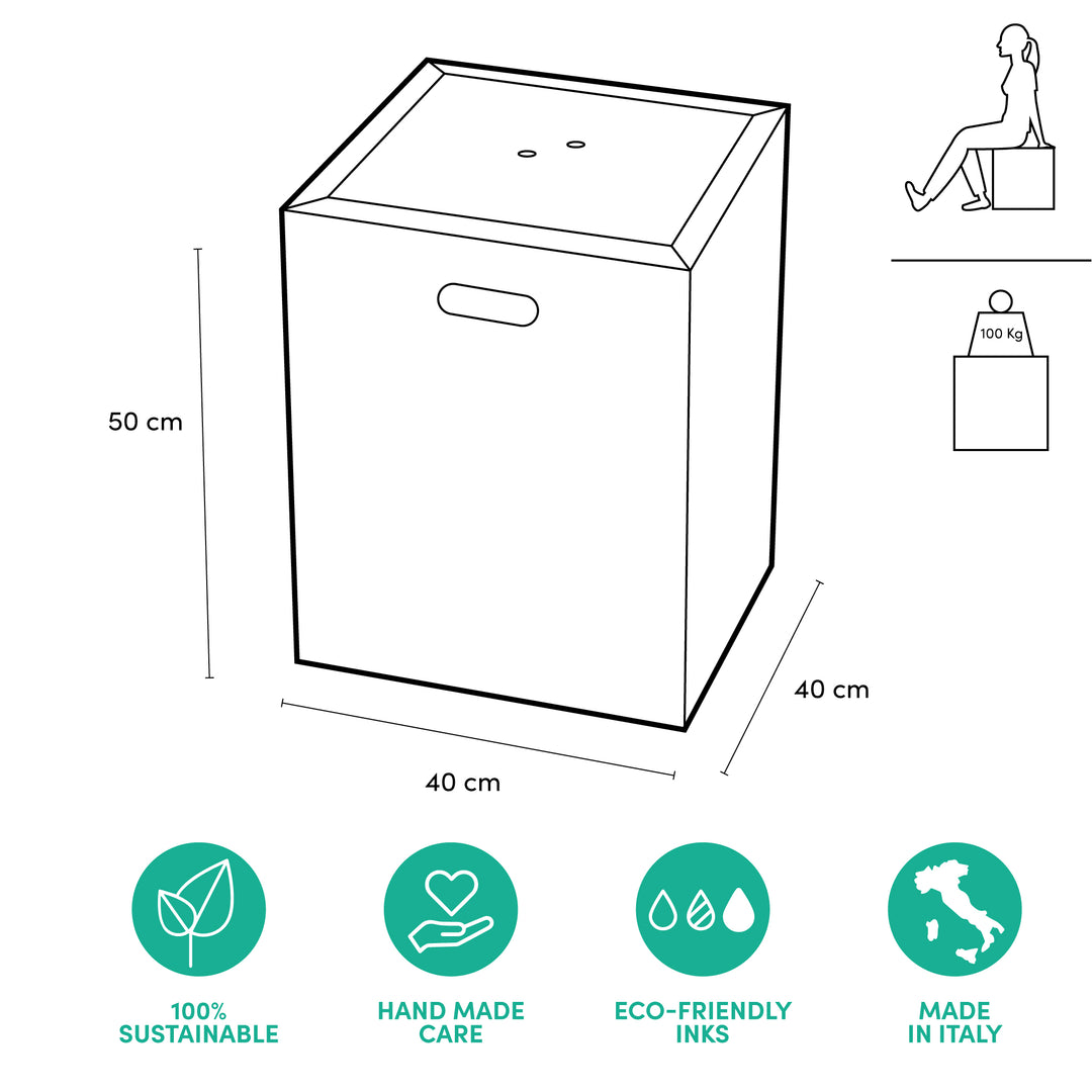 Pouf de rangement Poufpotai