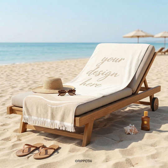 Rippotai Beach Towel Made with recycled plastic frome the sea