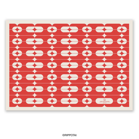 Eco-Friendly Wipeable Paper Christmas Placemats – Set of 4