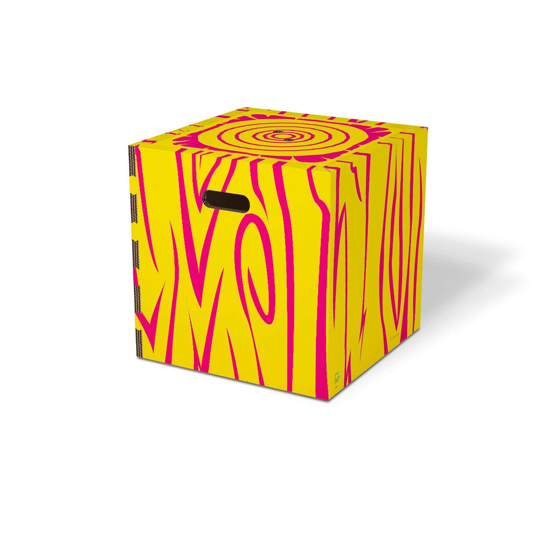 Cubo contenitore colorato di design