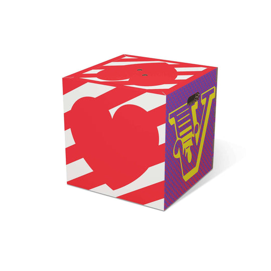 Cubo contenitore colorato di design