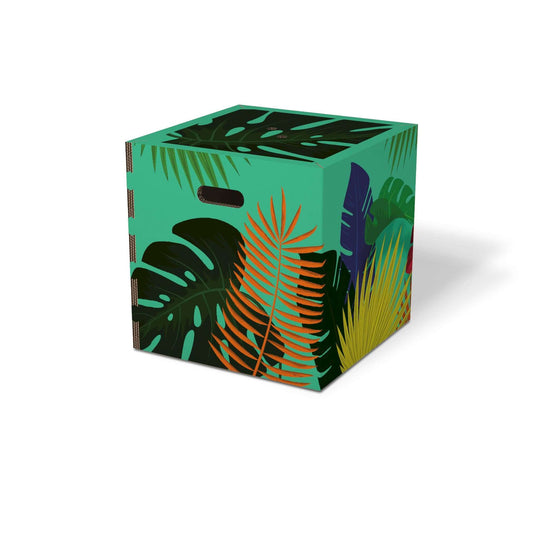 Cubo contenitore colorato di design