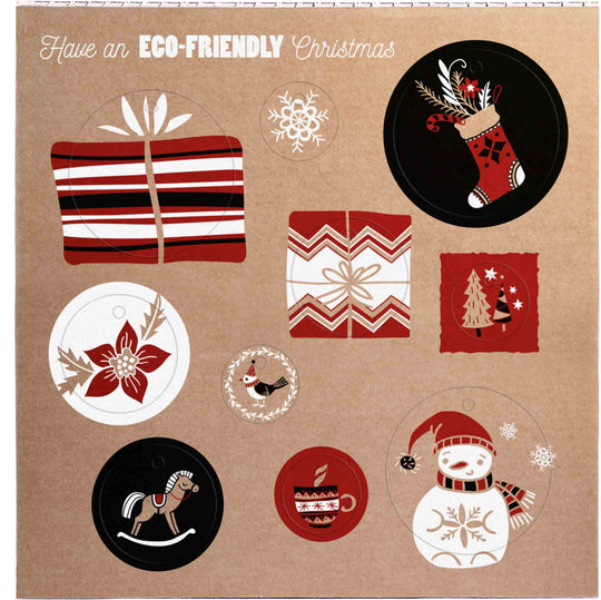 Eco-friendly Chrstimas baubles - romantic patterns - Rippotai Christmas Edition