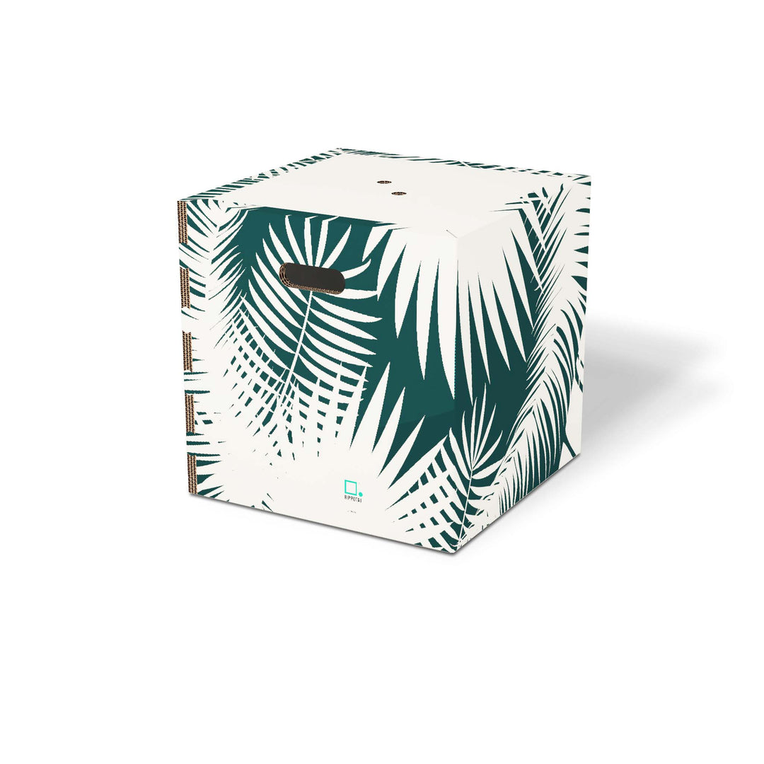 Pouf de rangement écologique Poufpotai 40 cm - Jungle