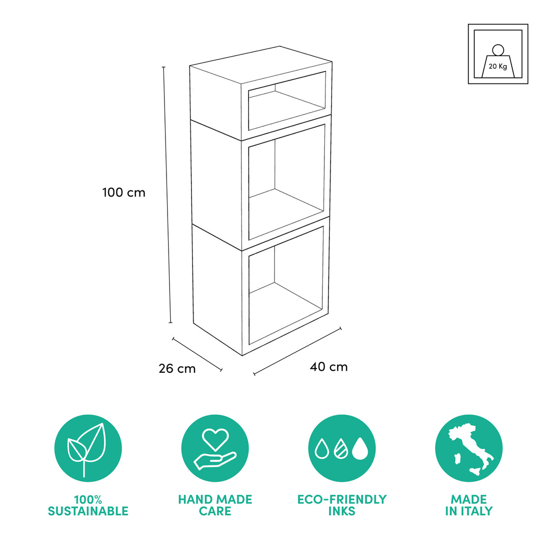 Shelfpotai modular bookcase