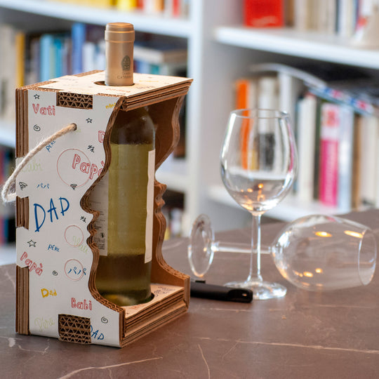 Porte-bouteille qui devient un abat-jour design Wine Lover