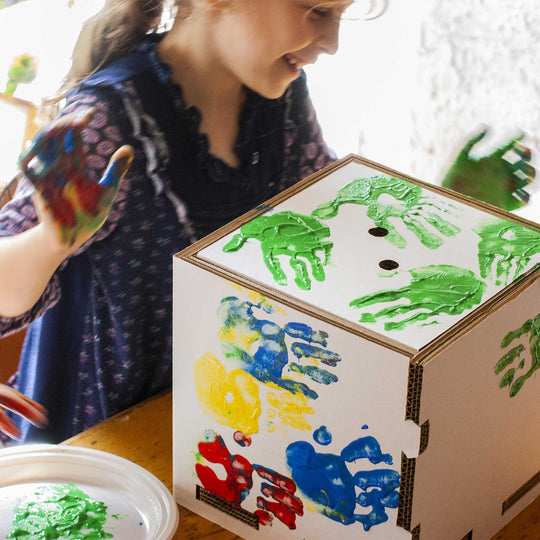 Cubo portaoggetti colorabile per cameretta Playpotai Creative