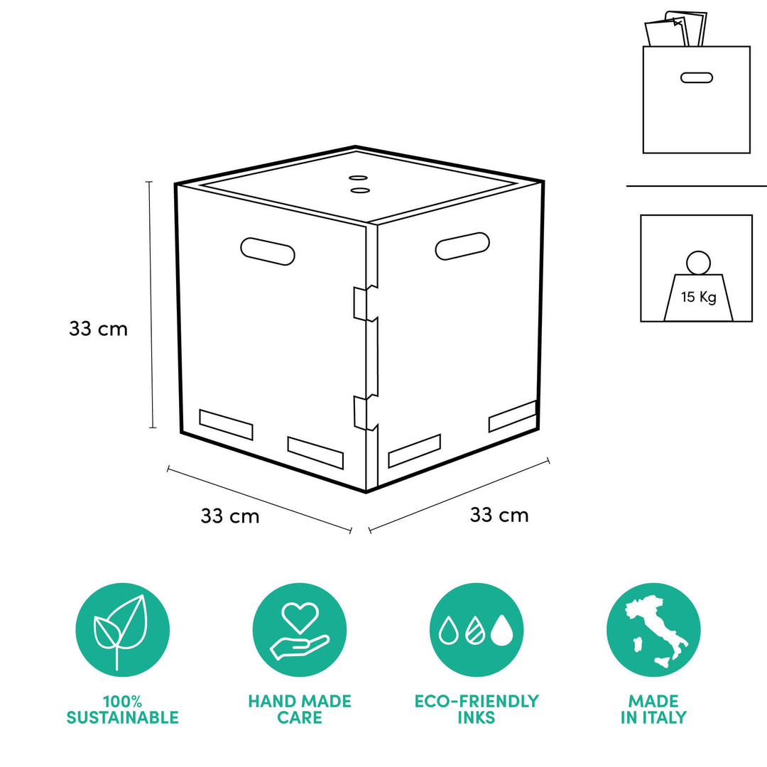 Colorable storage cube Playpotai Creative