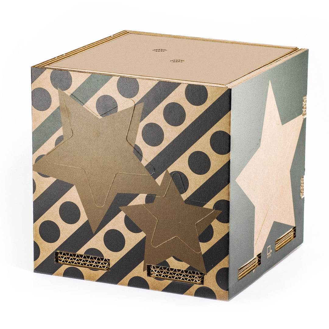 Panettone-Halter und Stars-Lampe