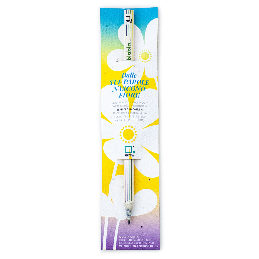 Plantable pencil with seeds