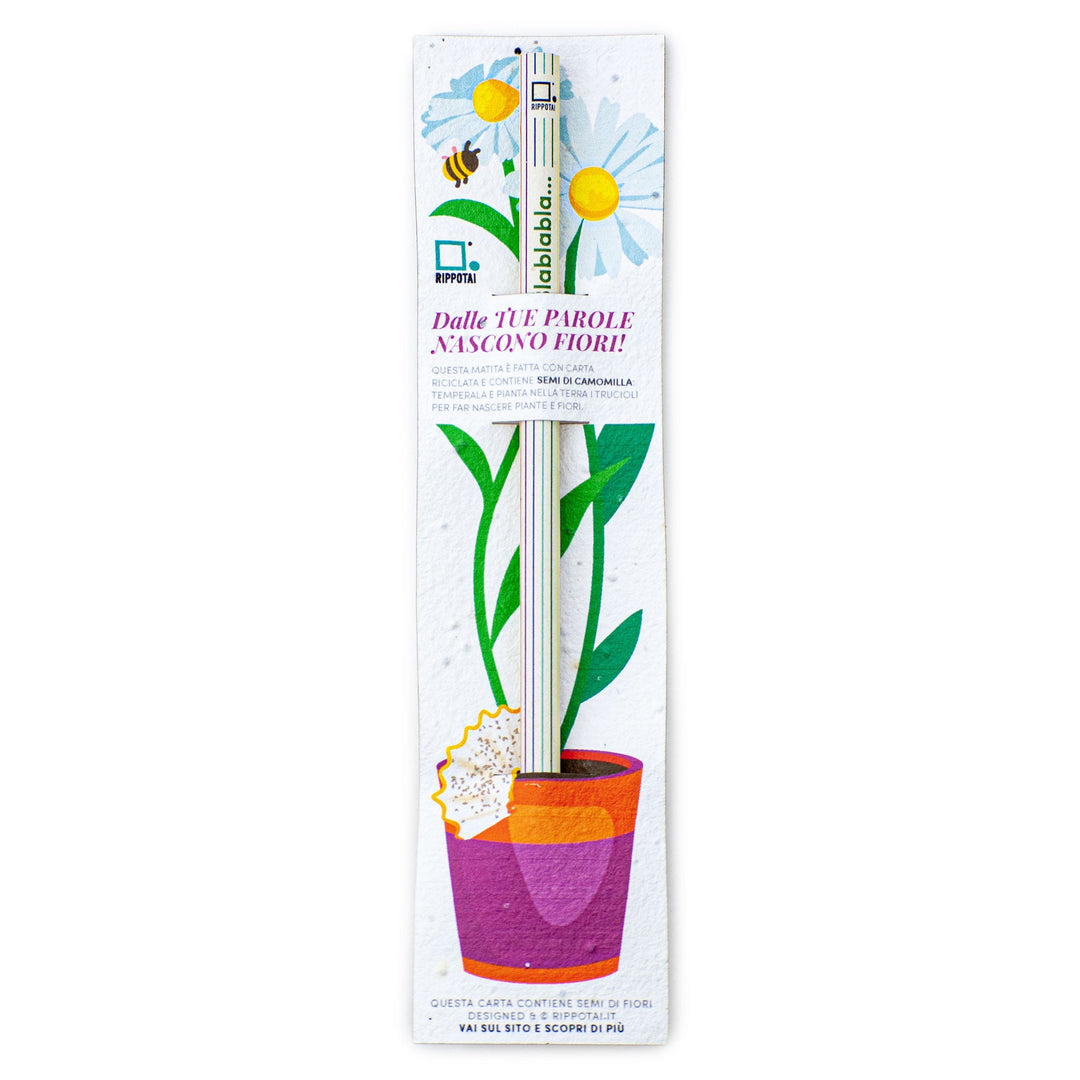 Plantable pencil with seeds