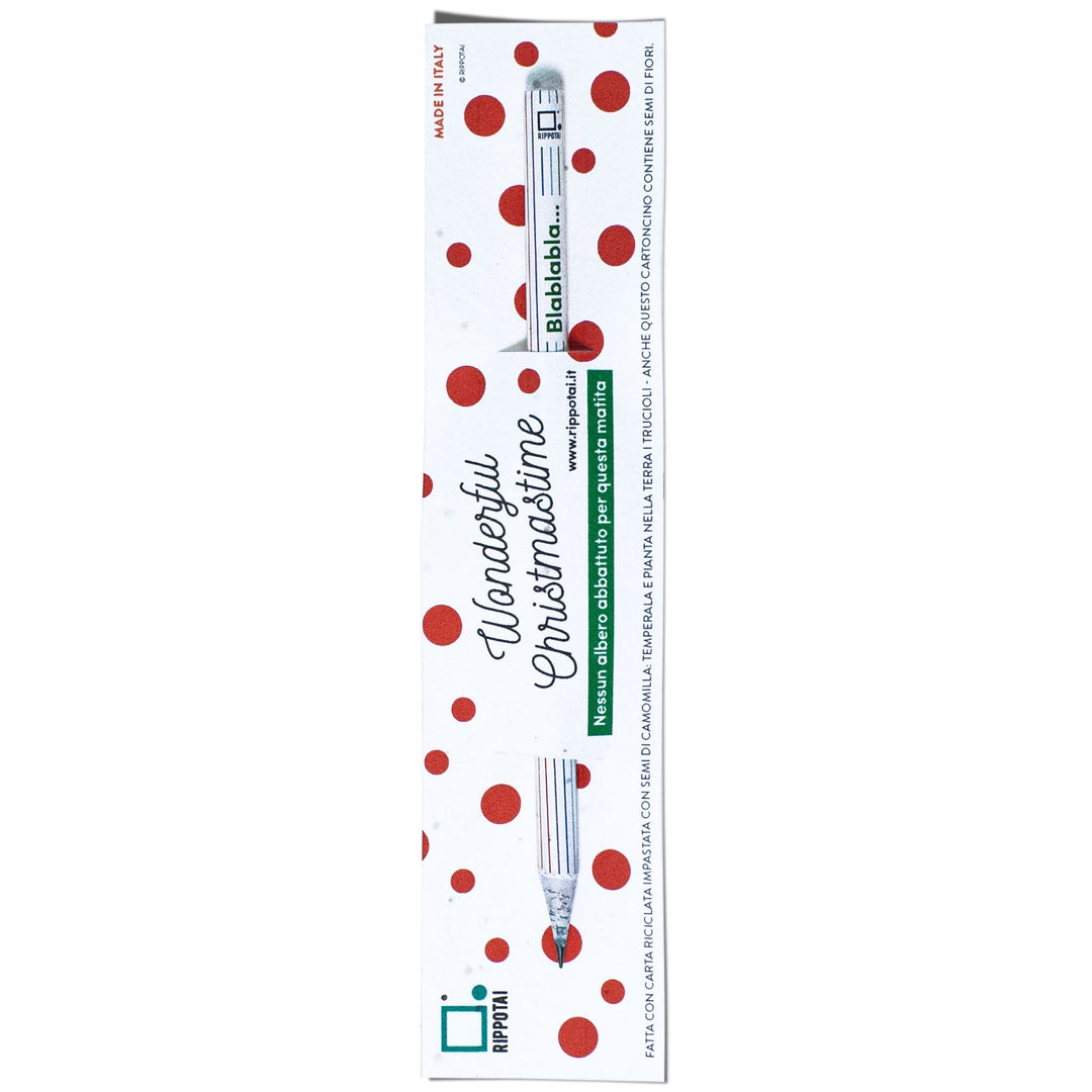 Plantable pencils in seedpaper (4): eco-friendly Christmas gift idea