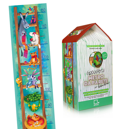 Wall Meter in wall paper for kids - Growpotai