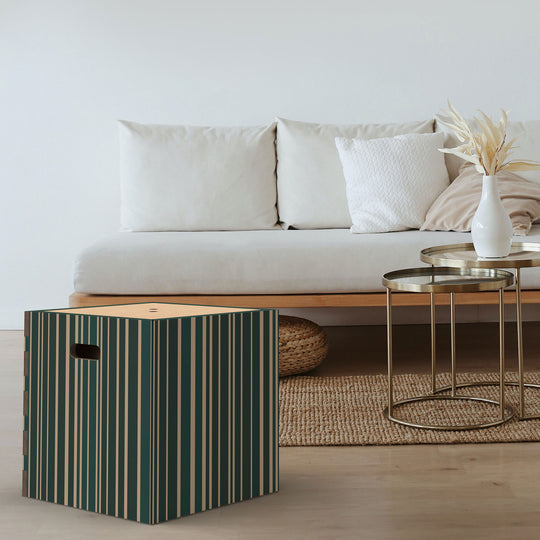 Pouf musicale sostenibile Soundpotai Chic Stripes