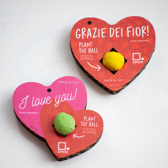 The hearts contain flowers, Valentine's Day gift idea, love - 2 pcs