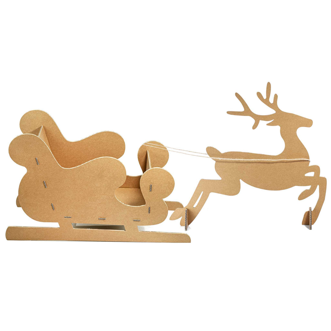 Slitta di Babbo Natale e Renna natalizia - Santa's sleigh and reindeer