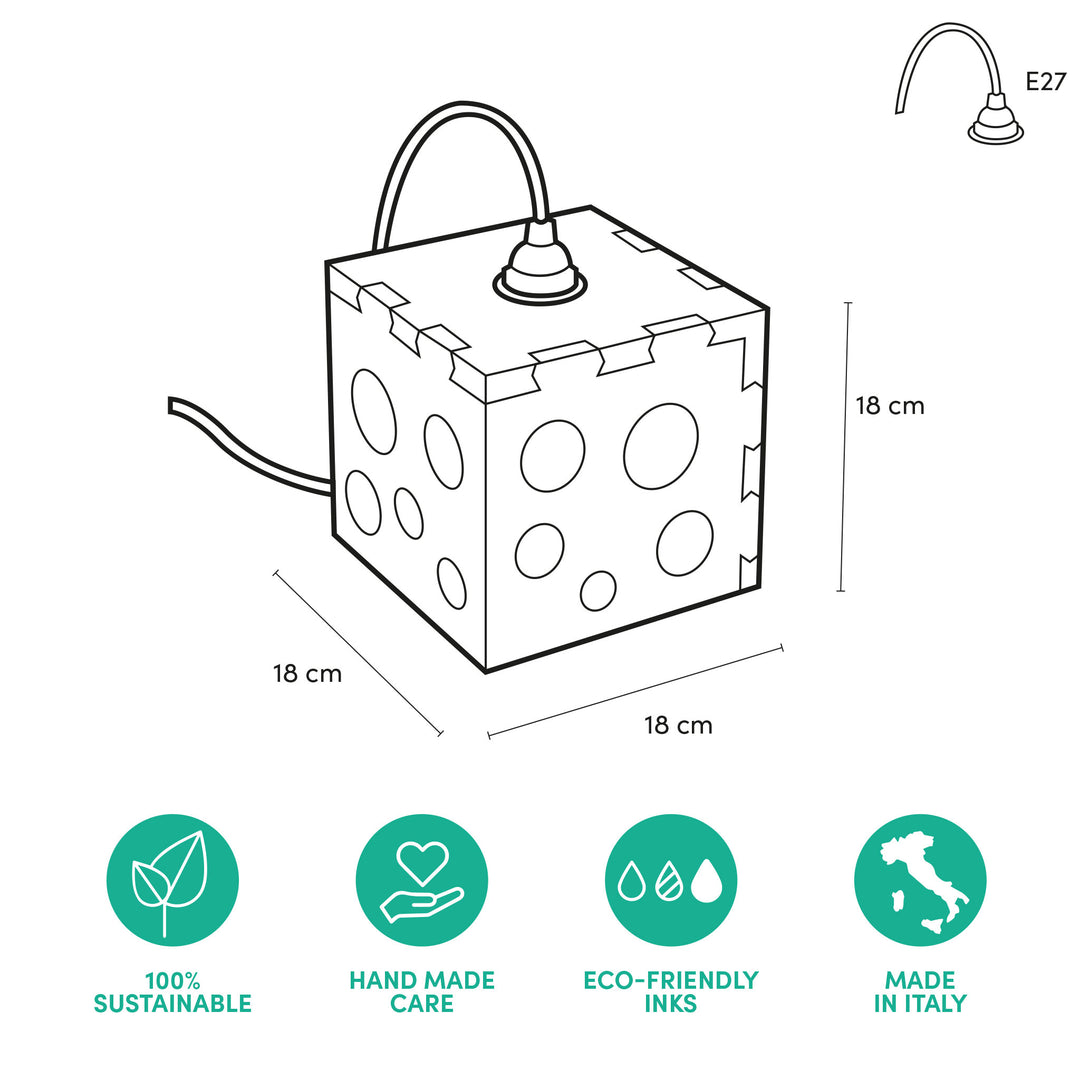 Abat-jour pour lampes design en matériau éco-durable