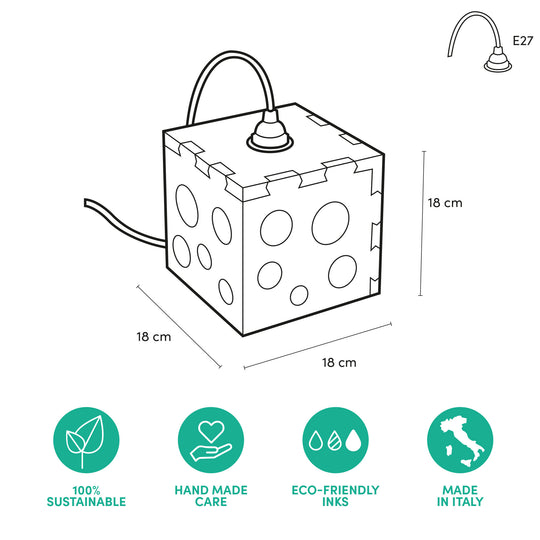 Abat-jour pour lampes design en matériau éco-durable