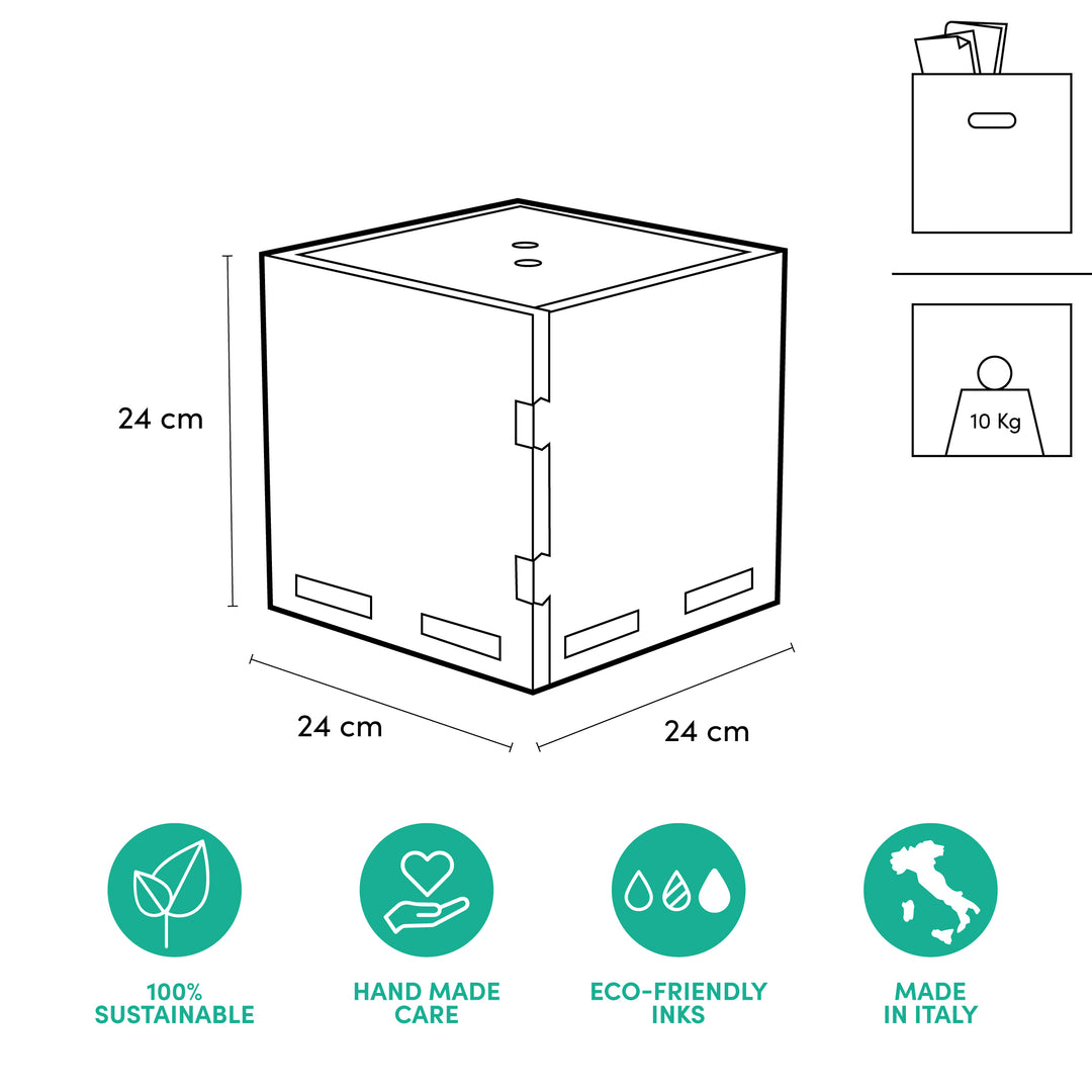 Cube de rangement à colorier pour chambre Playpotai Creative