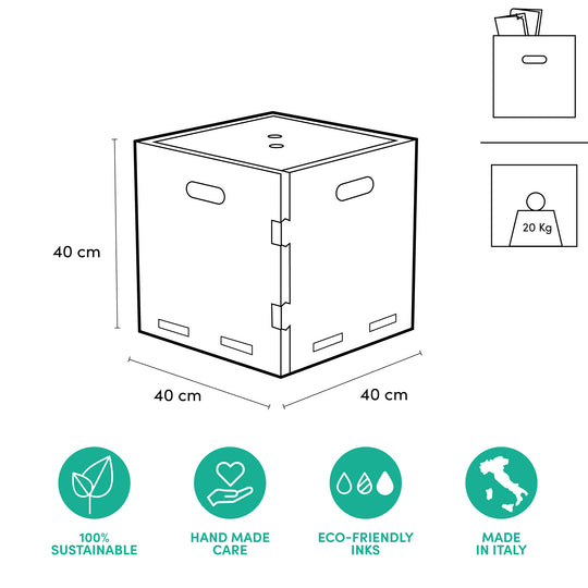 Colorable storage cube Playpotai Creative