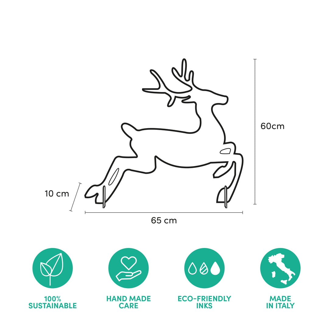 Christmas reindeer - eco-friendly Christmas decoration - Rippotai Christmas edition